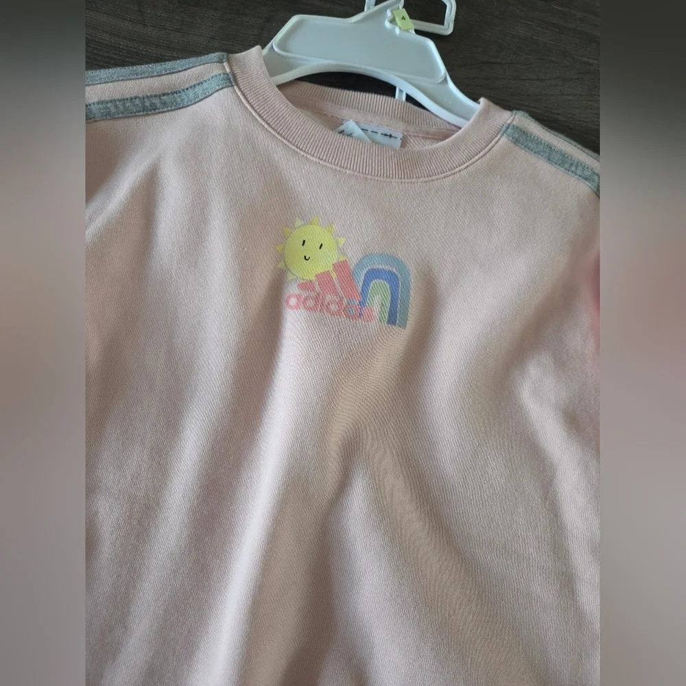 Girls Adidas Crewneck & Leggings Outfit Size 4 NWT